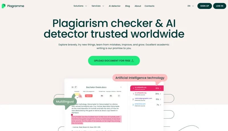 Plagramme screenshot
