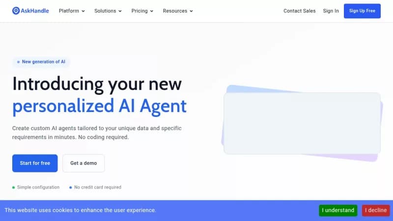AskHandle screenshot