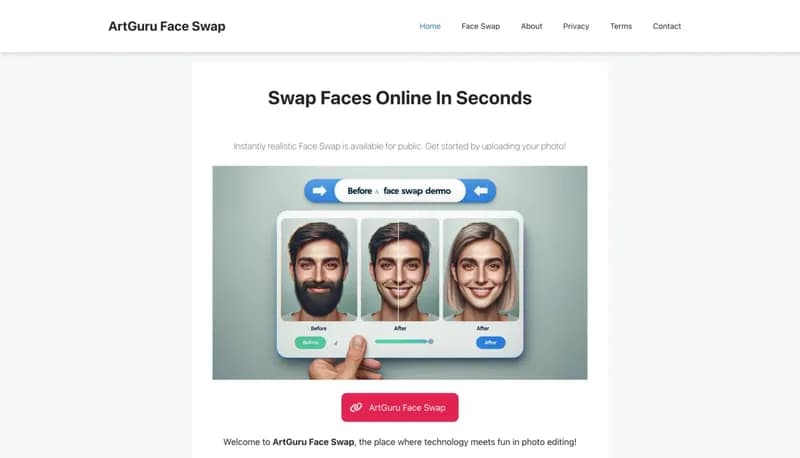 ArtGuru AI Face Swap screenshot