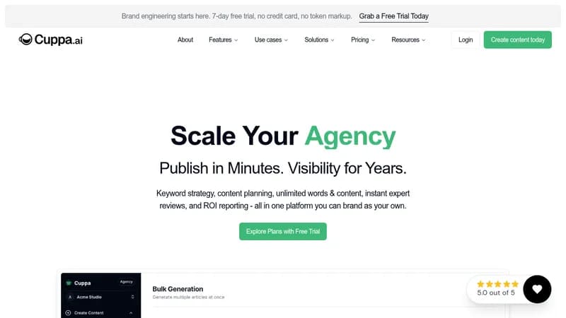 cuppa.ai website
