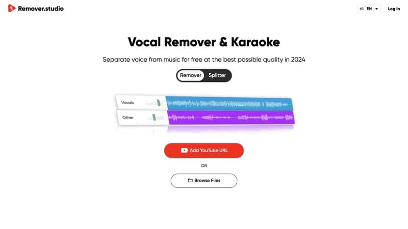 vocalremover.co screenshot