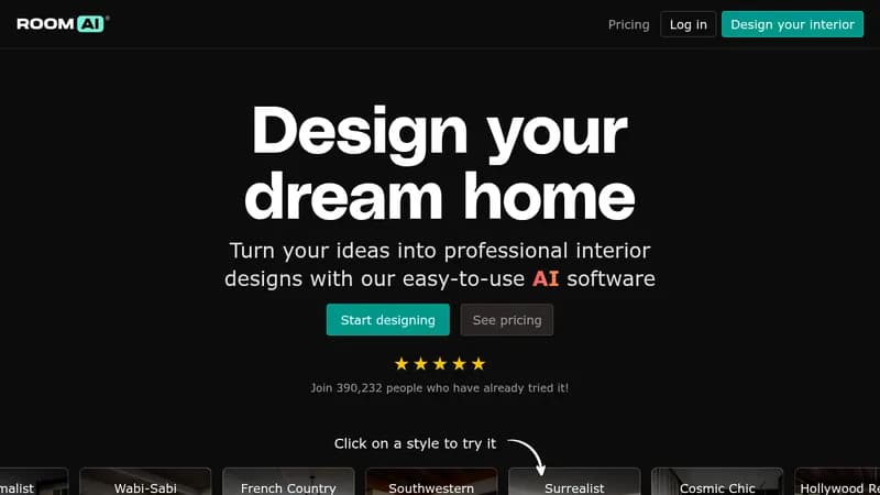 room ai website