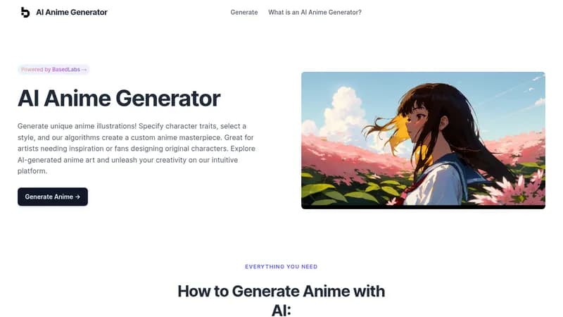 ai anime generator website