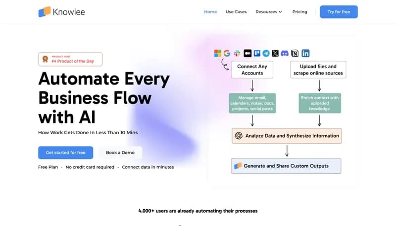 Knowlee AI screenshot