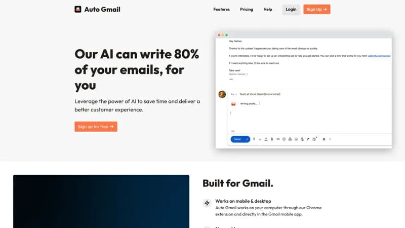 Auto Gmail screenshot