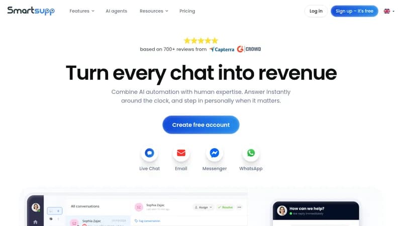 smartsupp website