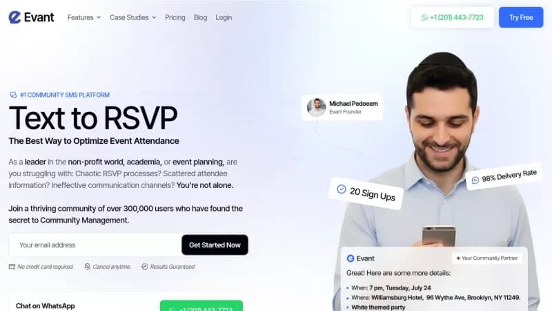 Evant screenshot