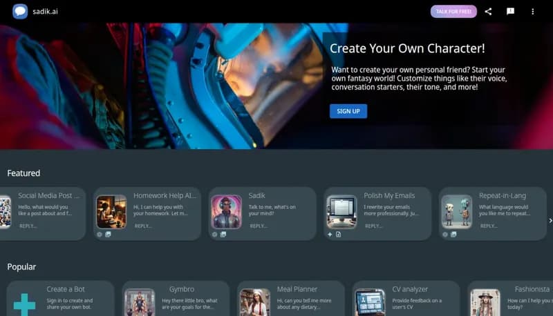 Sadik.ai screenshot