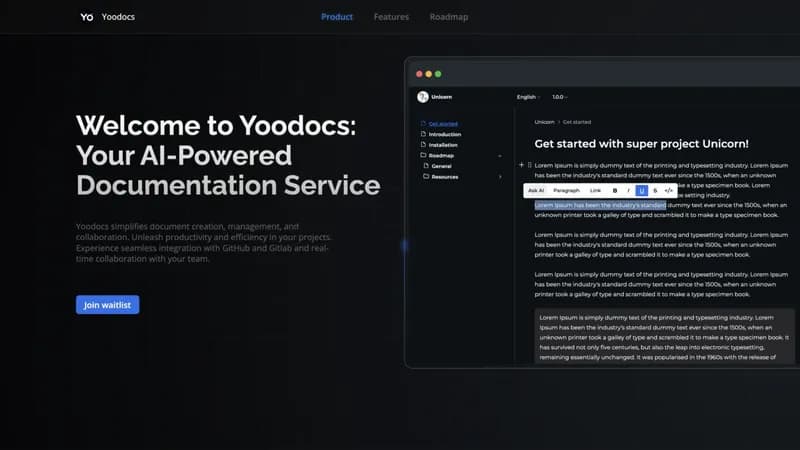 Yoodocs screenshot