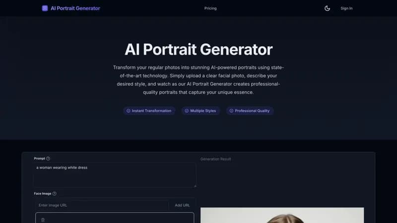 AI Portrait Generator screenshot