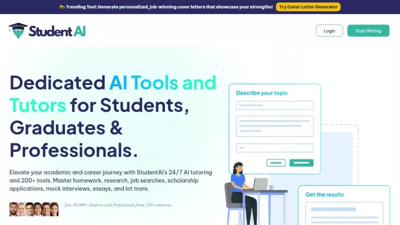 StudentAI screenshot