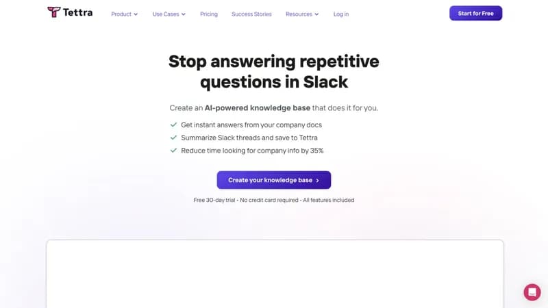 Tettra screenshot
