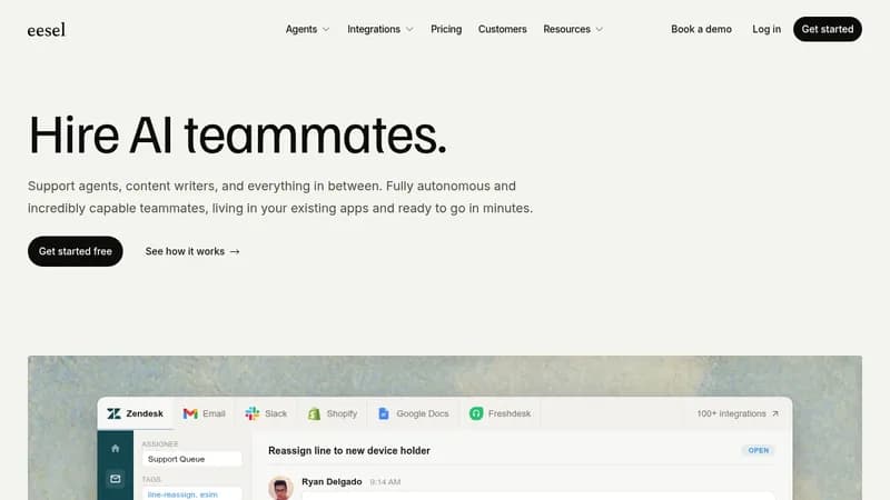 eesel ai website