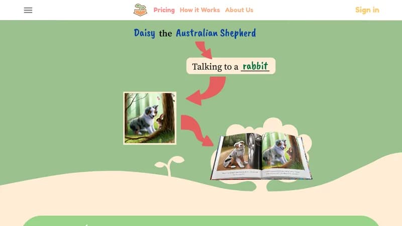 your own story book website