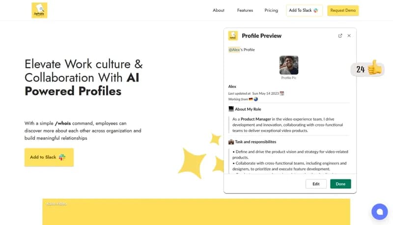 Profile For Slack screenshot