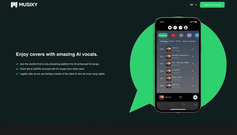 Musixy.ai screenshot