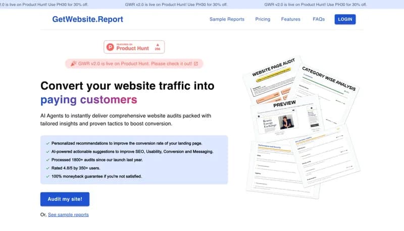 GetWebsite.Report screenshot