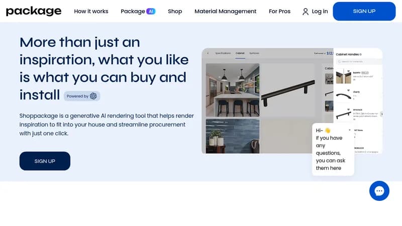 shoppackage website