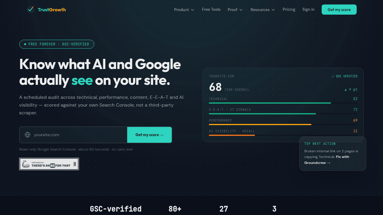 trustgrowth website