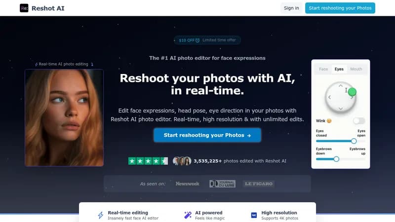 reshot ai website