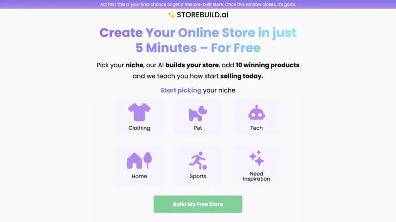 Storebuild.ai screenshot