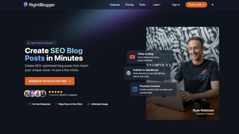 RightBlogger screenshot