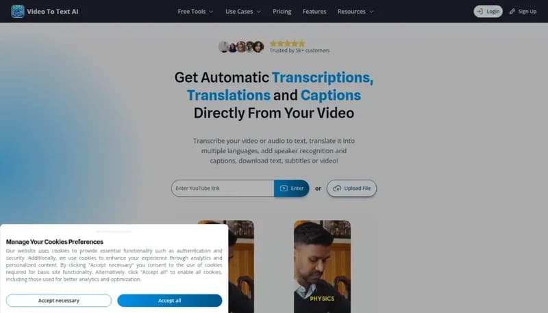 VideoToTextAI screenshot