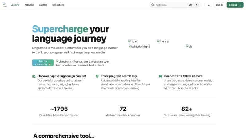 Lingotrack screenshot