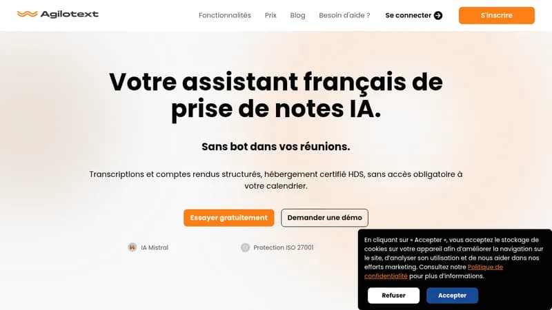 agilotext website