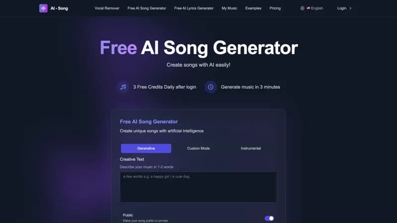 AI Song Generator screenshot