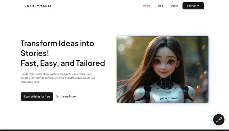 Storymania AI screenshot