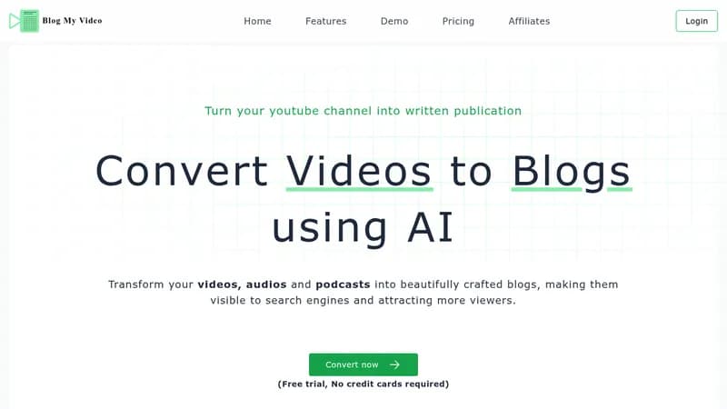 blogmyvideo website