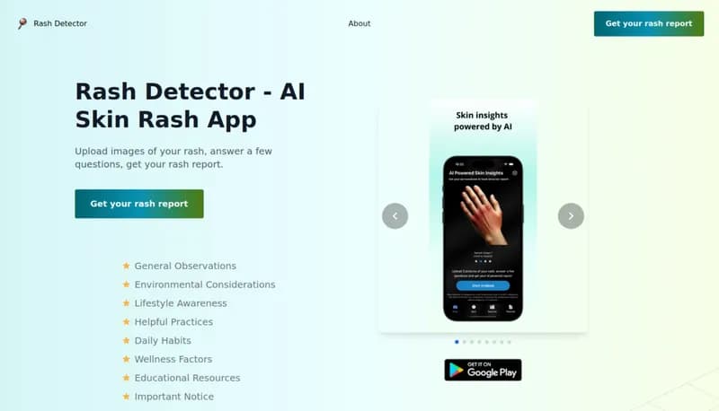 Rash Detector screenshot