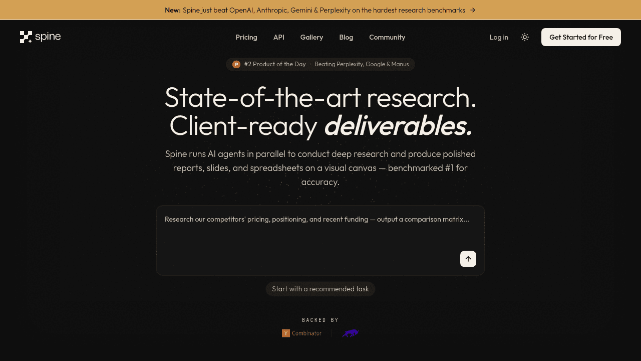 spine website