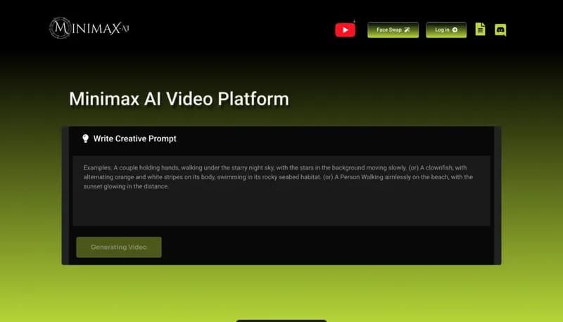 Minimax AI Video Generator screenshot
