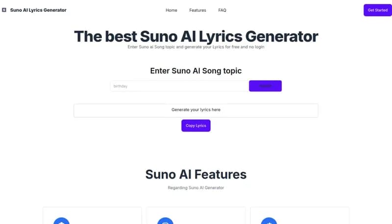 Suno AI screenshot