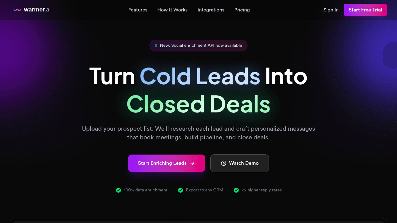 warmer website
