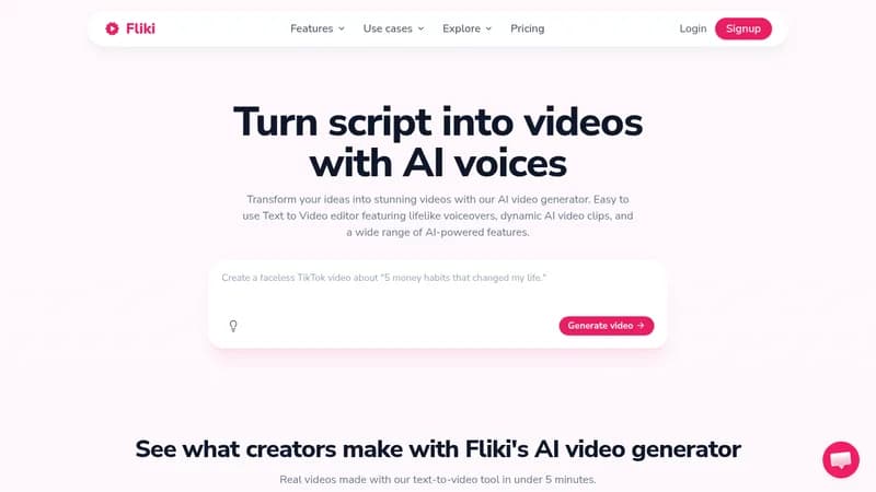 fliki website