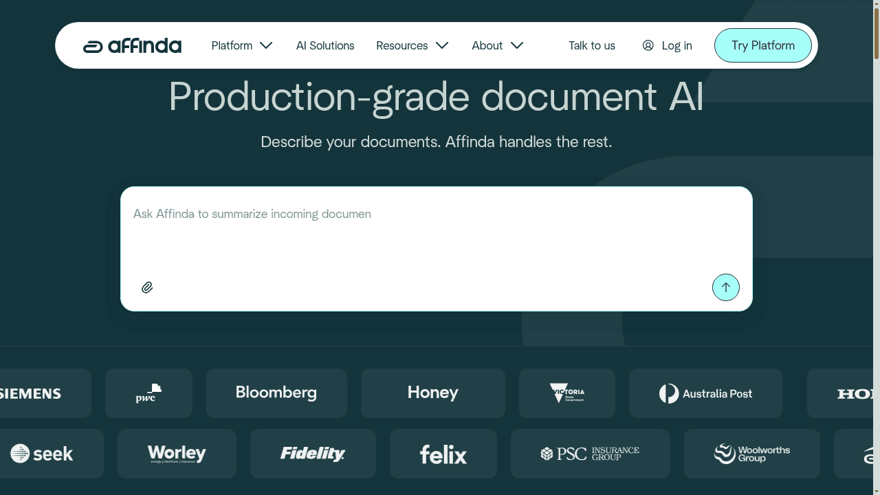 affinda website