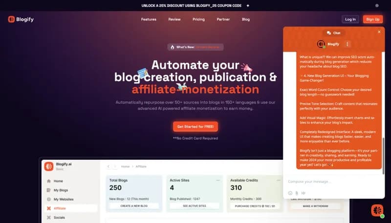 Blogify.ai screenshot