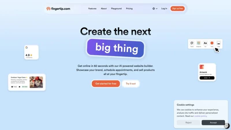 Fingertip screenshot