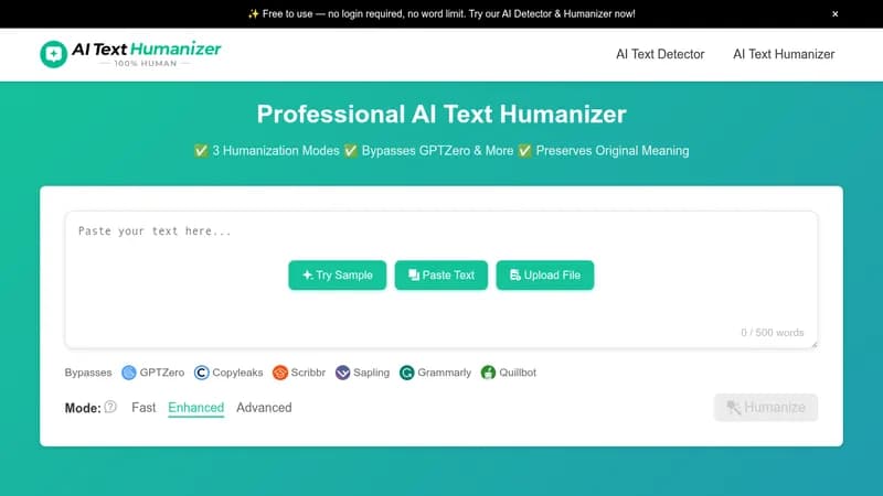 ai text humanizer website