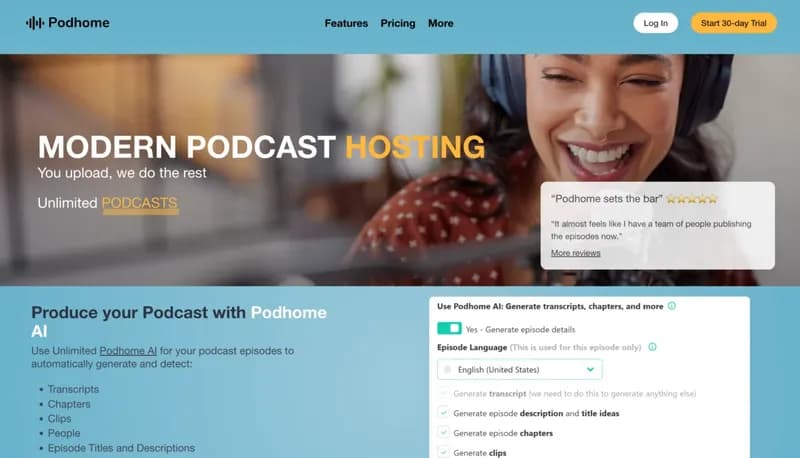 Podhome screenshot