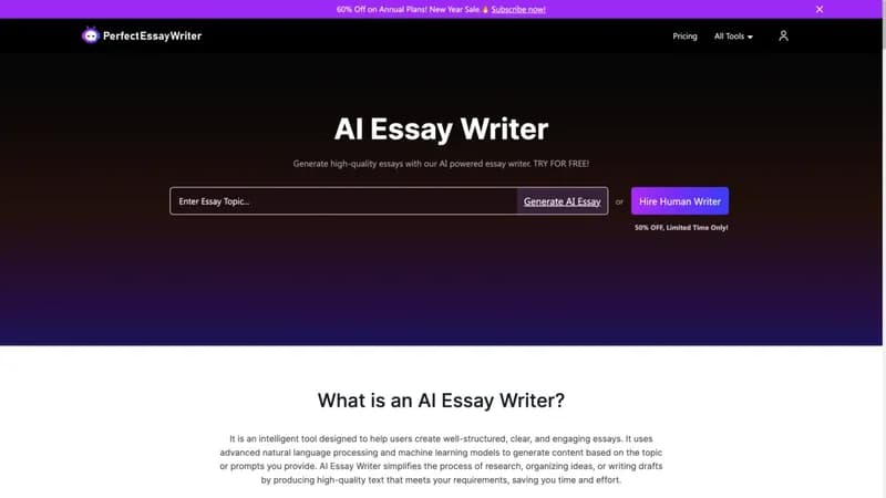 PerfectEssayWriter.ai screenshot