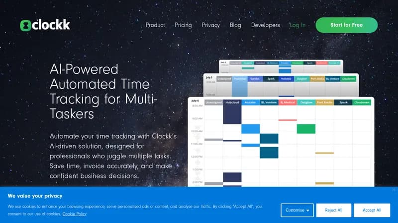 clockk website