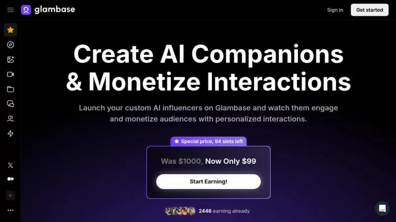 Glambase screenshot