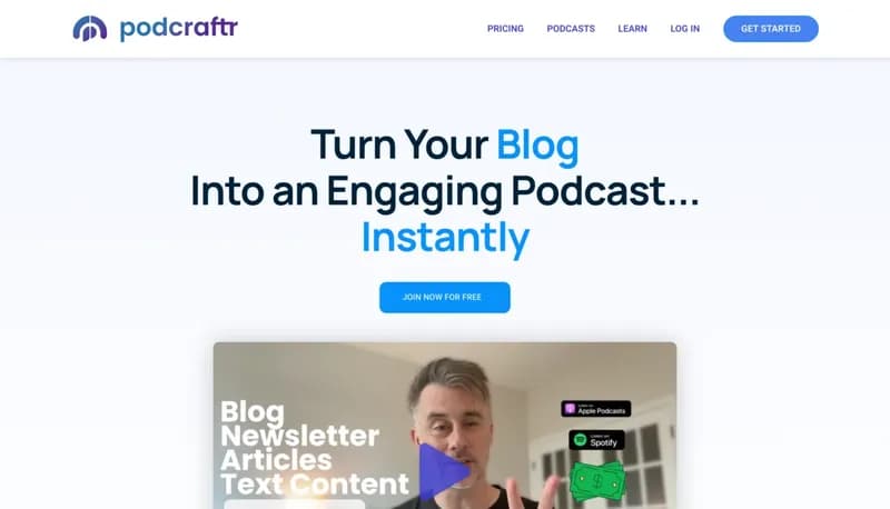 Podcraftr screenshot