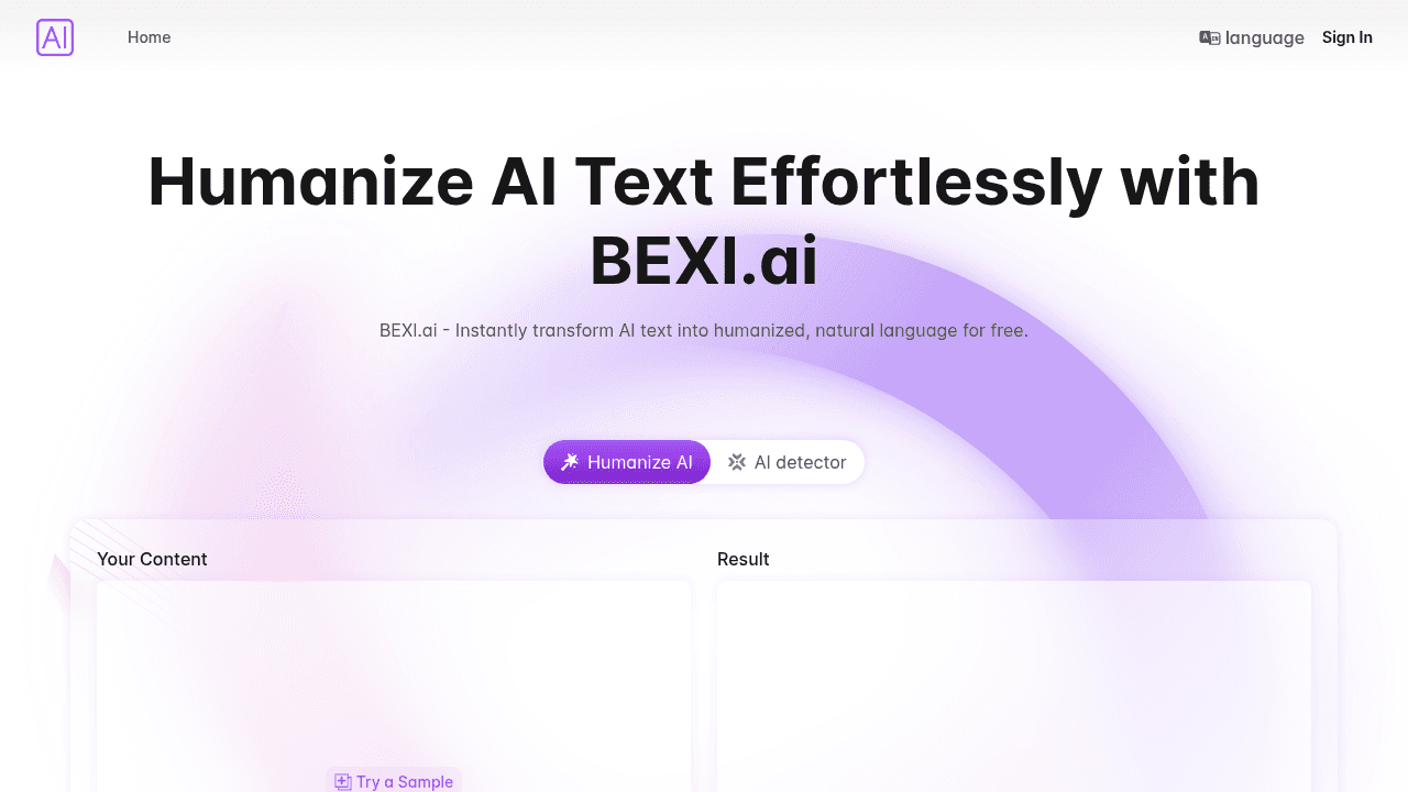 bexi.ai website