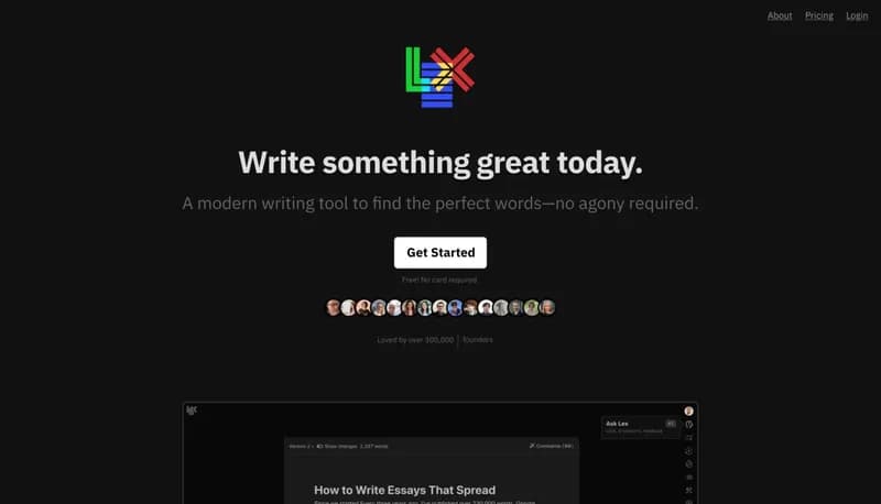 Lex screenshot