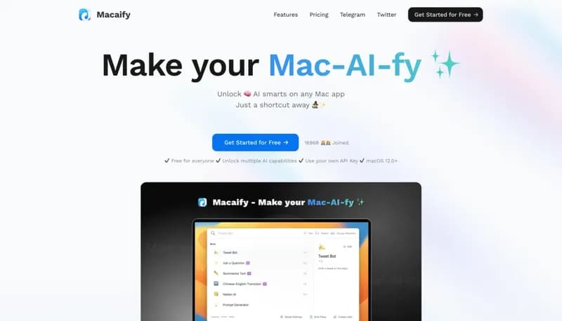 Macaify screenshot